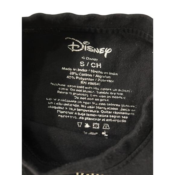 Disney Tim Burton’s Nightmare Before Christmas Black Graphic Tee - Size S - Picture 2 of 2